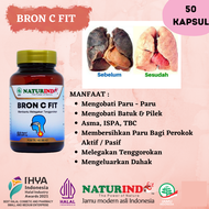 Kapsul Gurah herbal BRON C FIT naturindo batuk menahun batuk berdahak sesak nafas gurah mengeluarka