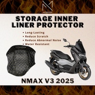 YAMAHA NMAX V2 Scooter Storage Inner Liner Protector Skuter Box Storage Cover PU Leather Padding Mot