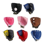 YJCNELCR PU Leather Fielding Glove Left Hand Baseball Practice Glove Comfortable Batting Gloves Prac