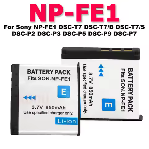 Replacement Battery New NP-FE1 for Sony NP-FE1 DSC-T7 DSC-T7/B DSC-T7/S DSC-P2 DSC-P3 DSC-P5 DSC-P9 