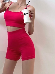BATAMMODE Bra Set Dalaman Legging Sport Wanita Korean Style Korean