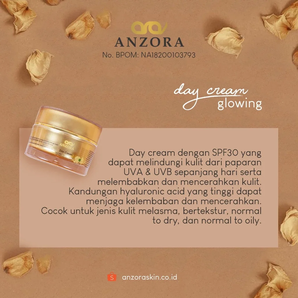 Ecer Day Cream Anzora Skincare Glow Acne & Acne Darkspot