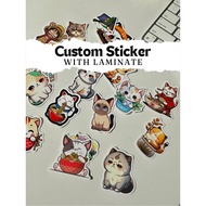 Custom Die-cut Sticker Waterproof with Laminate