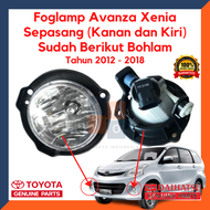 Foglamp Avanza Xenia/ Lampu Kabut Avanza Xenia 1 set (Kanan dan Kiri) Berikut Bohlam Tahun 2012 - 20
