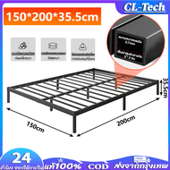 เตียงเหล็ก 3.5ฟุต/4ฟุต/5ฟุต/6ฟุต เหล็กอย่างหนา โครงเตียงเหล็ก เตียงนอน เตียงสไตล์โมเดิร์น หัวตรง เหล