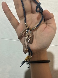 菊地健點金銀爪+兩細羽+古布項鏈(一set放)