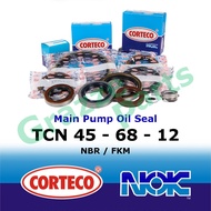 NOK Corteco Main Pump Oil Seal for 45*68*12 / 45mm x 68mm x 12mm / 45-68-12