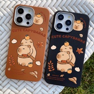 Capybara Realme C65s,Note 60,Realme C61,C63,C53,C51,C60,Realme Note 50,Realme 9i Leather Case DA03