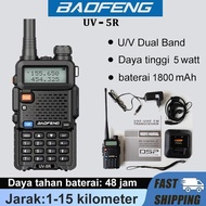 READY Ht baofeng mini walkie-talkie U/V Dual Band 5R Two-way radio BF 5Watt Kekuatan tinggi ht jarak