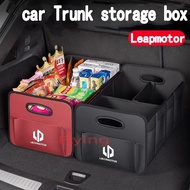 Leapmotor Car Trunk Storage Box Rear Trunk Multipurpose Organizer high-quality leather Foldable larg