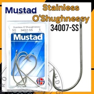 MUSTAD STAINLESS STEEL O‘Shaughnessy 34007-SS stainless steel hook fishing hook mata kail 鱼钩