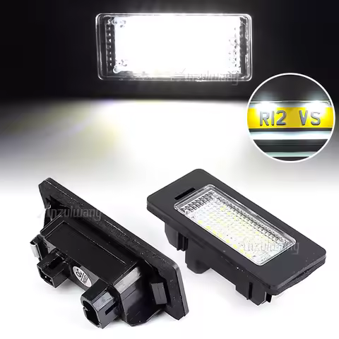 2Pcs Canbus Led Number Plate For BMW Number License Plate Light Lamp white For BMW E39 M5 E70 E71 X5