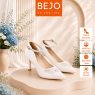 Bejo H88 luxury wedding shoes with plastic beads