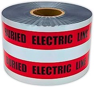 ACE Supply Buried Electrical Line Caution Tape - Detectable Underground Tape - 6 Inch x 1000 Ft Leng
