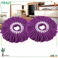 TEALY Mop Head Kitchen Supplies 360° Rotating Household Microfiber Brush