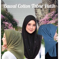 HIJAB LOVER CREATIONS Bawal cotton batu tabur 45"