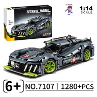 Đồ Chơi Lắp Ráp Mô Hình Điều Khiển Từ Xa RC Siêu Xe Peugeot 9X8 Hypercar Tỉ Lệ 1:14 JKC7107