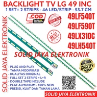 Backlight TV LG 49inch 49LF540 49LF590 49LX310 49LH540 C T 49LF540T 49LF590T 49LX310C BL LED STRIP STRIPS Lamp Rice Sticks IN INCH 49LF 49LH 49LX SMD LG 43INC IN INCH