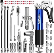 HIMOMO Grease Gun for Grease, Grease Gun 6000-7000 Psi, with G Coupler for Grease, 3 Flexible Hose, 