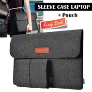 Sleeve Case Laptop Macbook 12 13 15 Inch with POUCH Notebook Sarung Tas Leptop Netbook Notbuk Netbuk