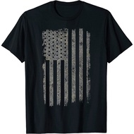 American Flag Vintage Patriotic Distressed American Flag T-Shirt