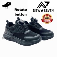 ORIGINAL NEW SEVEN 2024 Rotate button school shoes / Kasut sekolah 7-A28