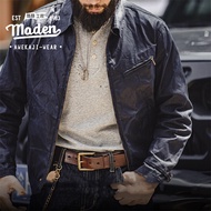 MADEN brand mens youth 2024 autumn new tough guy style American retro fourth generation canvas wax j