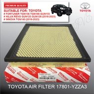 NEW ORI 17801-YZZA3 TOYOTA AIR FILTER FORTUNER TGN156 TGN166 GUN155 HILUX REVO INNOVA TGN140 2016-20