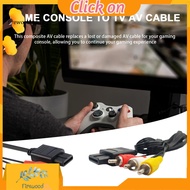 [Fe] Av Cable for Lcd Led Tv Game Console to Tv Av Cable High Definition Av Cable for N64/game Cube/super Nintendo Enhance Gaming Experience with Hd Tvs for Southeast