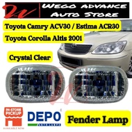 Toyota Camry ACV30 / Estima ACR30 / Corolla Altis 2001 Fender Signal Side Lamp Crystal New 1 Pair