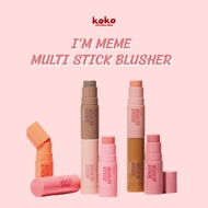 [I'm MEME] Multi Stick Blusher 7g – Creamy 3-in-1 Cheek Tint | Coral, Rose, Peach | K-Beauty Dewy Ma