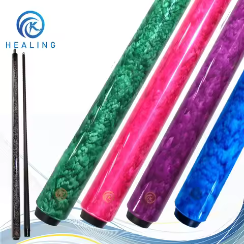 3K Carbon Fiber Pool Cue With Extension 1/2 Split Carbon+3K Glossy Real Carbon Fiber Pool Game Billi