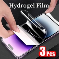 3 Pcs Full Cover Hydrogel Film for iPhone 17 16 15 13 12 11 Pro Max 16E X XS XR XS Max HD Front Scre