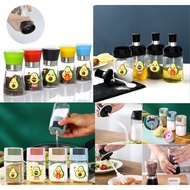 Cute cartoon avocado cooking oil jar LDAU24 mini seasoning jar