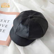 Smooth patent leather beret - fashionable sailor beret, Korean style - al0ha Shop