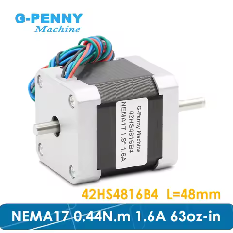CNC Double shaft Stepper motor 42x48 NEMA17 stepper motor 1.6A 0.44N.m Nema 17 stepping motor 63Oz-i