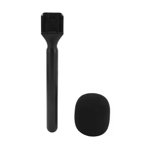 Handheld Wireless Interview Microphone Adapter with Windshield Foam for Rode Wireless GO II for DJI 