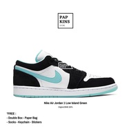 sepatu nike air jordan 1 low island green original bnib / sneakers