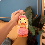 GANTUNGAN Upset duck upset duck keychain/ upset duck crochet/ amigurumi/ duck crochet/ knitted keych