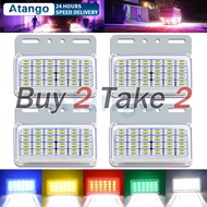 4PCS 12V 24V LED Light Truck Side Marker Light For Truck Bus Boat Rv, 9LED Truck Clearance ligh