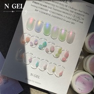 N GEL กาวลายมุก 3 มิติแบบสะท้อนแสงละเอียด ไม่ต้องซัก กาวตกแต่งเล็บ ป้องกันการซับซ้อนของสี ความต้านทา