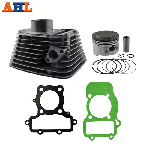 AHL 49mm Motorcycle Front or Rear Air Cylinder Block & Piston Kit & Head Gasket Kit for Yamaha XV250