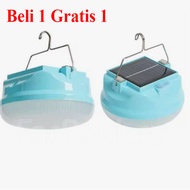 【Beli 1 Gratis 1】Lampu Emergency Tahan 24 Jam Tenaga Surya Lampu Emergency IP67 Tahan Air Lampu Tena