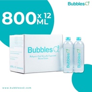 [Wholesales/Carton] Bubbles O2 Air Mineral Semulajadi (800ml) / Bubbles O2 Natural Mineral Water (80