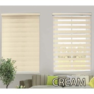 CREAM  Bidai Zebra Moden Zebra BlindBidai Tingkap  ROLLER BLINDS PREMIUM Zebra Blind