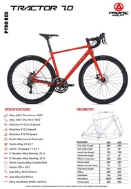 sepeda balap roadbike pacific tractor 7.0 alloy 20 speed novatec