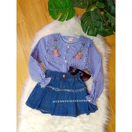 (SALE) Children's JEANS Skirt Suit