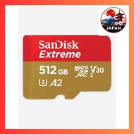 [Directly from Japan]SanDisk MicroSDXC UHS-I Card 512GB Extreme Ultra High Speed Type (Read Up to 19