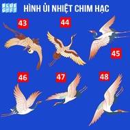 Ironed Image, Heat Pressed Image of Crane 8