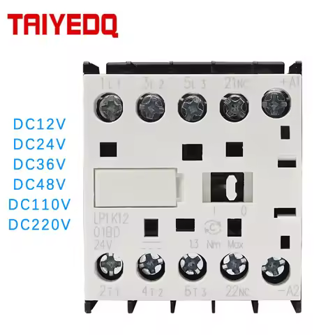 CJX2K1201Z DC Contactor LP1K1201 Contactor Voltage 110VDC 48VDC 36VDC 24VDC 12VDC Electric Magnetic 